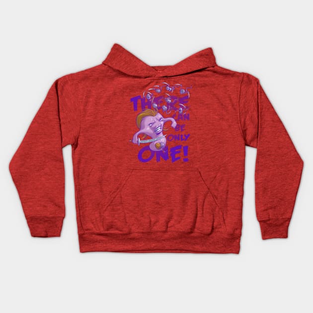 There Can Be Only One Kids Hoodie by cs3ink